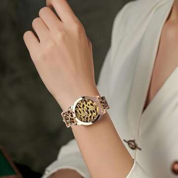 FANMIS Leopard Silicone Watch for Men and Women