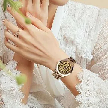 FANMIS Leopard Silicone Watch for Men and Women