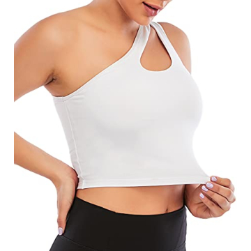 Stylish FOCUSSEXY One Shoulder Sports Bra for Women