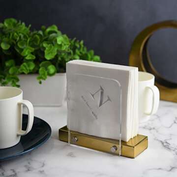 Exquisite Modern Napkin Holder for Dining Room & Kitchen Decor