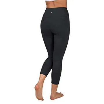 90 Degree By Reflex – High Waist Tummy Control Shapewear – Power Flex Capri Legging – Quality Guaranteed - Black Medium