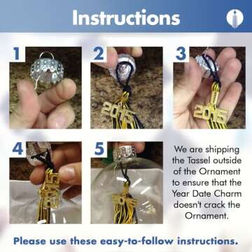 2025 Graduation Ornament - Customizable Colors Available