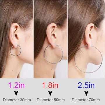 Personalized Gold Name Hoop Earrings for Women