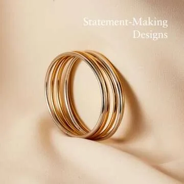 JENNY BIRD Dane Bangle | High Polish Gold, Tension Closure | Sleek, Chunky Designer Jewelry for Women