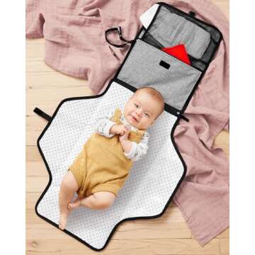Skip Hop Portable Baby Changing Pad, Pronto, Grey Melange