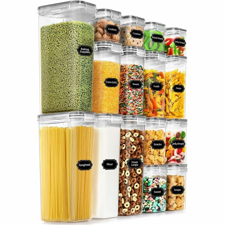 PRAKI Airtight Food Storage Containers Set of 16