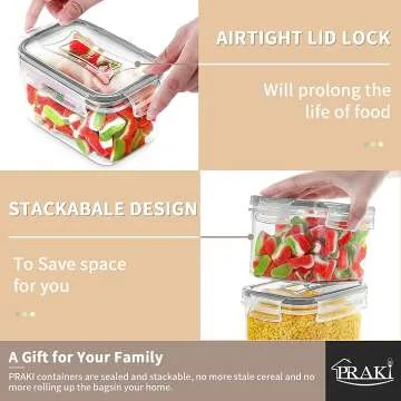 PRAKI Airtight Food Storage Containers Set of 16