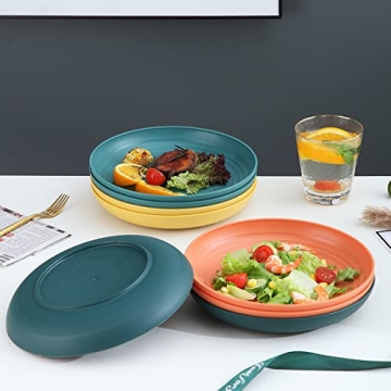 Kyraton Unbreakable Plastic Plates Set – Vibrant & Versatile
