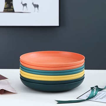 Kyraton Unbreakable Plastic Plates Set – Vibrant & Versatile