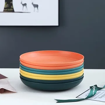 Kyraton Unbreakable Plastic Plates Set – Vibrant & Versatile