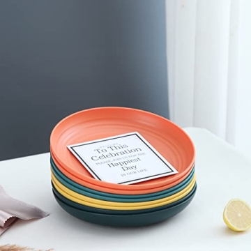 Kyraton Unbreakable Plastic Plates Set – Vibrant & Versatile