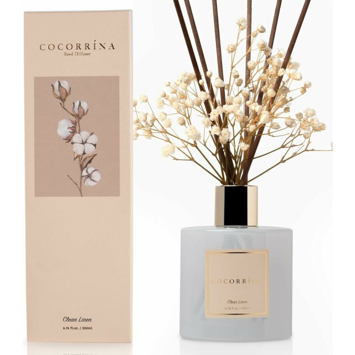 Cocorrína Reed Diffuser Set - Clean Linen Scent