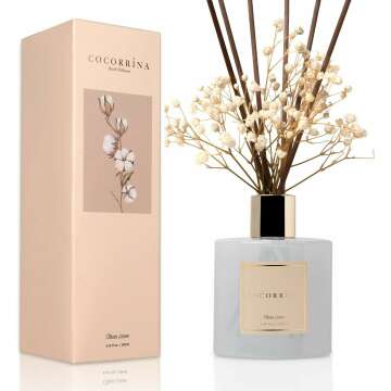 Cocorrína Reed Diffuser Set - Clean Linen Scent