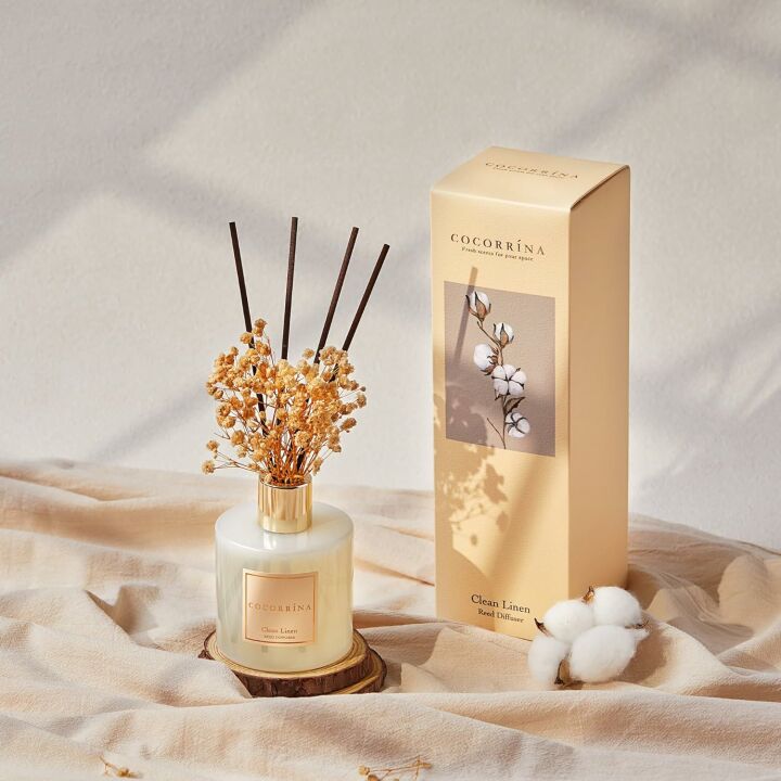 Cocorrína Reed Diffuser Set - Clean Linen Scent