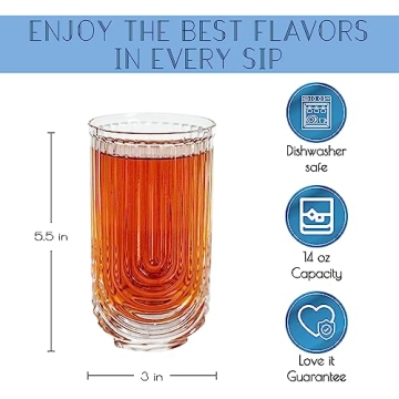 Elegant Greenline Goods Cocktail Glasses Set of 4