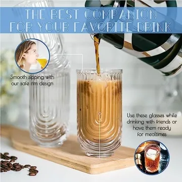 Elegant Greenline Goods Cocktail Glasses Set of 4