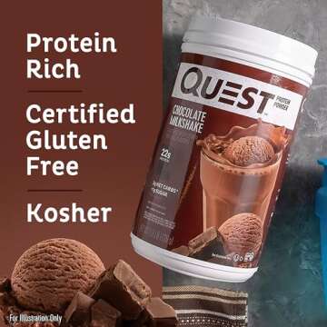 Quest Protein Powder - Low Carb Chocolate Milkshake Flavor
