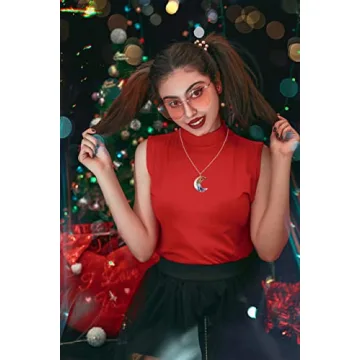 MAIBAOTA 7 Chakra Healing Crystal Necklace Tree Life Crescent Moon Phase Stone Pendant Necklaces Natural Reiki Spiritual Quartz Gemstone Hippie Witch Jewelry Gifts for Women