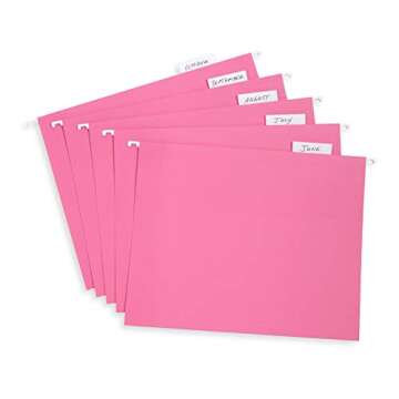 Blue Summit Supplies Hanging File Folders, 25 Reinforced Hang Folders, Designed for Home and Office ...
