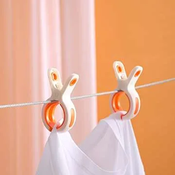 KIZZHISI Towel Clips,Beach Towel Clips for Beach Chair Pool Chair on Cruise,Silicone Plastic Clips,Keep Your Towel from Blowing Away,Fashion Bright Color (16pcs)