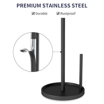 Premium Jesginboo Paper Towel Holder with Weighted Base