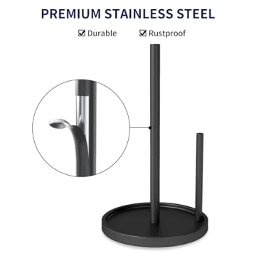 Premium Jesginboo Paper Towel Holder with Weighted Base