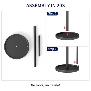 Premium Jesginboo Paper Towel Holder with Weighted Base