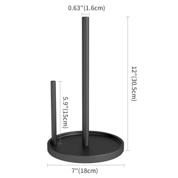 Premium Jesginboo Paper Towel Holder with Weighted Base