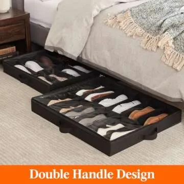 Lifewit Under Bed Shoe Storage Organizer Set of 2