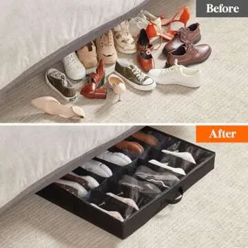 Lifewit Under Bed Shoe Storage Organizer Set of 2