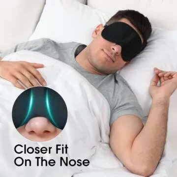 Ultimate 3D Light Blocking Sleep Mask for Side Sleepers