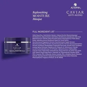 Alterna Caviar Anti-Aging Replenishing Moisture Masque, | Replenishes Dry, Coarse, Damaged Hair | Sulfate Free , 5.7 Ounce (Pack of 1)