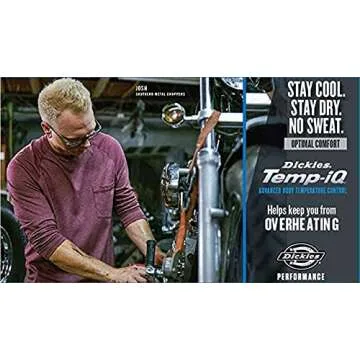 Dickies mens Short Sleeve Performance Cooling Tee Shirt, Moss Green, Large US