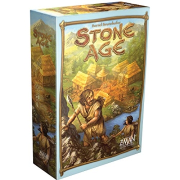 Stone Age Board Game - Engaging Worker Placement Strategy for Civilization Building! Fun Family Game...