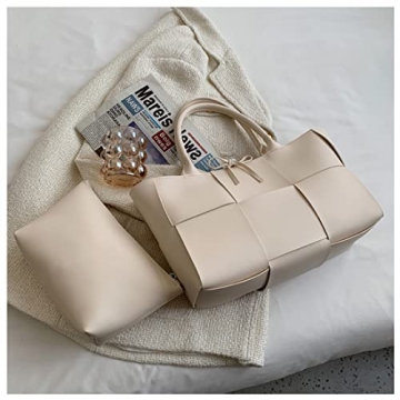 Stylish Women Leather Woven Shoulder Bag for Everyday Use