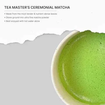 FKRO Organic Tea Master's Ceremonial Grade Japanese Matcha Green Tea Powder. 1st Harvest, Single Ori...