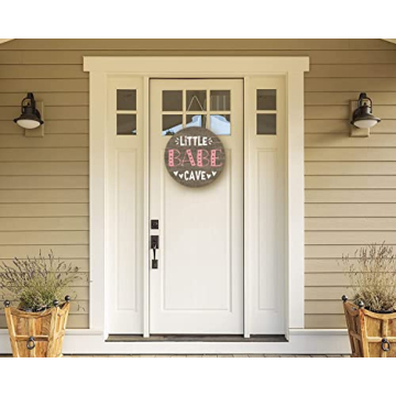 Little Baby Cave Sign Plaque Wall Decor for Nurseries