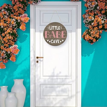 Little Baby Cave Sign Plaque Wall Decor for Nurseries