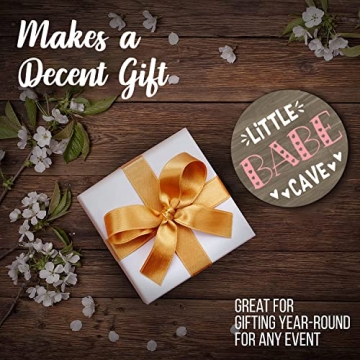 Little Baby Cave Sign Plaque Wall Decor for Nurseries