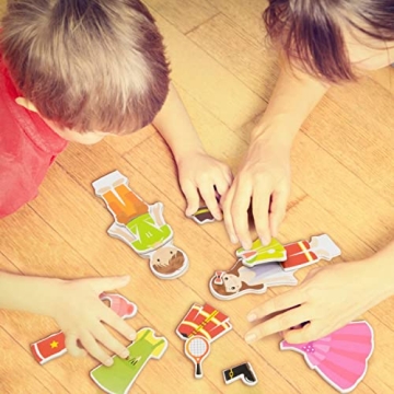 Zoey & Joey Dress-Up Playset - 65 Magnetic Pieces for Fun