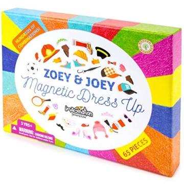 Zoey & Joey Dress-Up Playset - 65 Magnetic Pieces for Fun