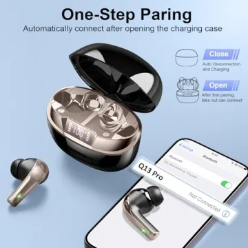 Bluetooth 5.4 Wireless Earbuds with Long Battery Life