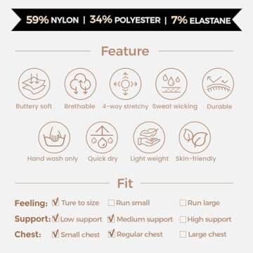 Aoxjox Women's Seamless Crop Top for Gym and Yoga