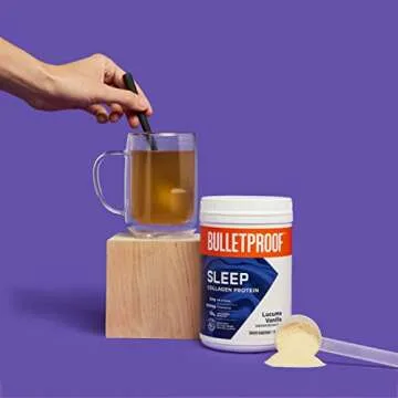 Bulletproof Vanilla Sleep Collagen Peptide Powder, 10.4 Ounces, Keto Supplement for Better Sleep and Collagen Protein for Healthy Skin, Bones and Joints