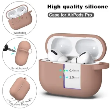 Premium Silicone Case for AirPods Pro with Accessories
