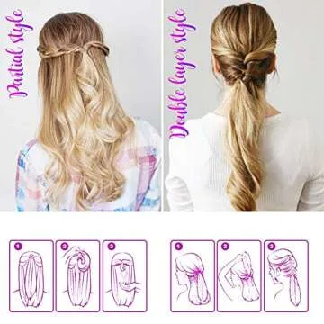 Plastic Magic Hair Braid Ponytail Maker Clip Tool Simple DIY Hair Loop Accessories Kit for Hair Styling
