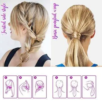 Plastic Magic Hair Braid Ponytail Maker Clip Tool Simple DIY Hair Loop Accessories Kit for Hair Styling