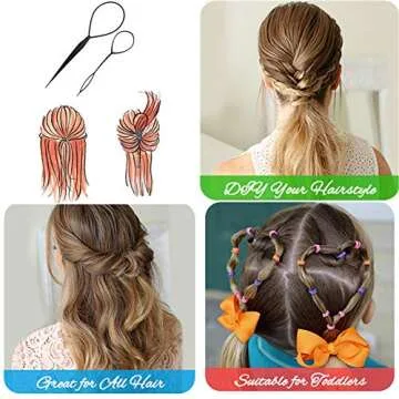 Plastic Magic Hair Braid Ponytail Maker Clip Tool Simple DIY Hair Loop Accessories Kit for Hair Styling