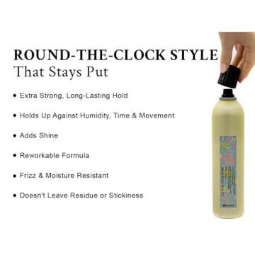 Davines This is an Extra Strong Hairspray, Maximum Hold Formula for All Day, Residue-Free Styling And Control, 12 Fl. Oz.