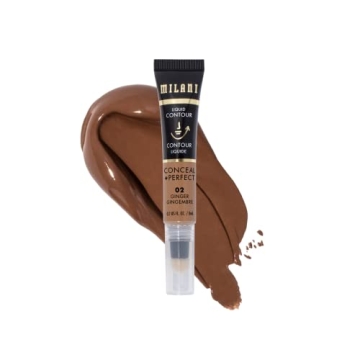 Milani Conceal + Perfect Liquid Contour for Added Definition in Ginger - Lift Your Look with Easy Ap...